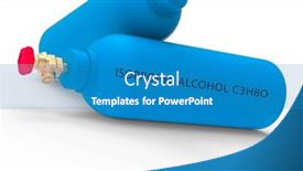  Presentation with antiseptic - Presentation theme having isopropyl-alcohol-also-known background and a teal colored foreground