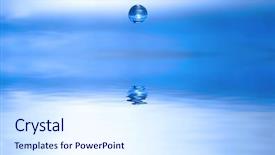  Presentation with eye - Audience pleasing theme consisting of isotonic - what the eye does not backdrop and a  colored foreground