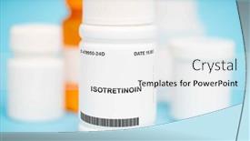  Presentation with medicine - PPT layouts consisting of isotretinoin-is-a-medicine-used background and a  colored foreground