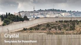  Presentation with west - Cool new PPT layouts with israel and west bank backdrop and a coral colored foreground