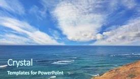  Presentation with israel - Beautiful presentation design featuring israel coast of mediterranean sea backdrop and a  colored foreground