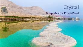  Presentation with resorts - Amazing presentation theme having israel-concept-of-ecological-medical backdrop and a sky blue colored foreground