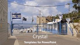  Presentation with blue line - PPT layouts enhanced with israel-june-7-2007-beginning background and a gray colored foreground