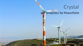  Presentation with farm equipment - Theme with israel-modern-equipment-for-generating background and a light blue colored foreground