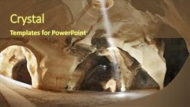  Presentation with arches - Slide set featuring israel national park bell caves background and a tawny brown colored foreground