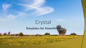  Presentation with sun desert - Slide set consisting of israel-negev-desert-fields background and a light blue colored foreground