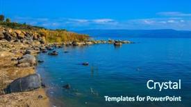  Presentation with miracles - Amazing presentation having israel on the lake jesus backdrop and a ocean colored foreground