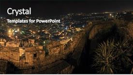  Presentation with israel palestine conflict - Theme with israel palestine conflict - city of jerusalem from inside background and a dark gray colored foreground