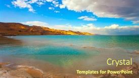  Presentation with sea water - Presentation theme consisting of israel-the-picturesque-and-magnificent background and a  colored foreground