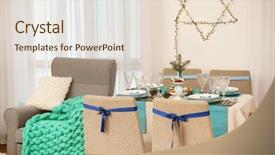  Presentation with hanukkah - Presentation enhanced with israel torah - interior of beautiful living room background and a lemonade colored foreground