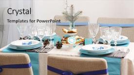  Presentation with living room - Slide deck featuring israel torah - table served for hanukkah background and a  colored foreground