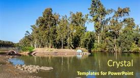  Presentation with israel - Amazing PPT theme having israel-yardenit-is-a-place backdrop and a tawny brown colored foreground