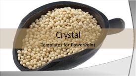  Presentation with couscous - Audience pleasing PPT theme consisting of israeli couscous made of hard backdrop and a coral colored foreground