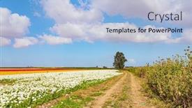  Presentation with gaza - Theme enhanced with israeli-kibbutz-in-the-south background and a light blue colored foreground