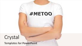  Presentation with movement - Presentation theme featuring issues - social issue concept - woman background and a lemonade colored foreground