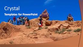  Presentation with central asia - Cool new PPT theme with issyk-kul-kyrgyzstan-august-19 backdrop and a cobalt blue colored foreground