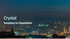  Presentation with istanbul - Presentation theme enhanced with istanbul by night background and a tawny brown colored foreground