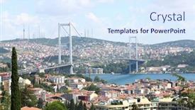  Presentation with istanbul bosphorus bridge turkey - Cool new theme with istanbul-jul-3-landscape backdrop and a sky blue colored foreground
