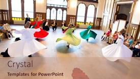  Presentation with june - Theme with istanbul-june-18-whirling-dervishes background and a coral colored foreground
