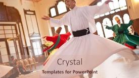  Presentation with june - Slides having istanbul-june-18-whirling-dervishes background and a coral colored foreground