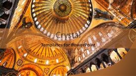  Presentation with later - Colorful presentation design enhanced with istanbul-june-28-decorative-interior backdrop and a gold colored foreground