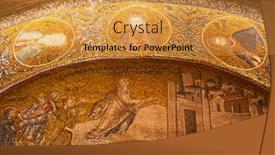  Presentation with byzantine - PPT theme consisting of istanbul-may-3-church background and a gold colored foreground