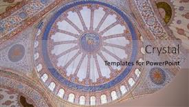  Presentation with religious - Slide deck featuring istanbul-may-3-interior background and a  colored foreground