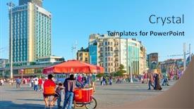  Presentation with istanbul - Colorful PPT theme enhanced with istanbul-turkey-july-18-2018 backdrop and a light blue colored foreground