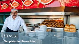  Presentation with cultural center - Cool new slide deck with plastic sea lion toy with backdrop and a light gray colored foreground