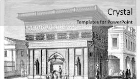  Presentation with istanbul - Audience pleasing presentation theme consisting of tophane fountain a constantinople - drawing backdrop and a light gray colored foreground