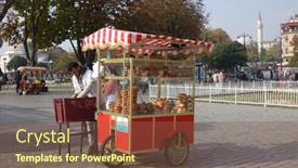  Presentation with october - Colorful presentation theme enhanced with istanbul-turkey-october-30-2019 backdrop and a tawny brown colored foreground