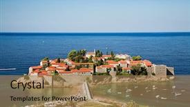  Presentation with red coffee bean - Colorful slide set enhanced with isthmus - beauty girl with coffee cup backdrop and a  colored foreground
