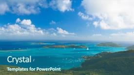 Presentation with carribean - Presentation theme enhanced with isthmus - virgin gorda in the british background and a ocean colored foreground