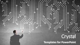  Presentation with engineering - Audience pleasing slide set consisting of it and engineering backdrop and a gray colored foreground