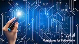  Presentation with engineering - Theme enhanced with it and engineering background and a ocean colored foreground