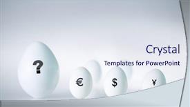  Presentation with egg - Audience pleasing PPT layouts consisting of it and several small eggs backdrop and a sky blue colored foreground