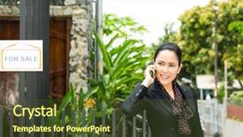  Presentation with real estate - Presentation design with political - red on a globe background and a gray colored foreground