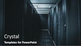  Presentation with diagnostics - Presentation consisting of it-engineer-standing-before-working background and a black colored foreground