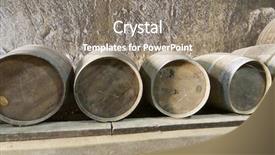  Presentation with barrels - Slides consisting of it houses an extraordinary subterranean background and a gray colored foreground