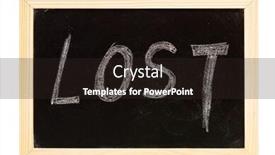  Presentation with lost - PPT layouts consisting of it-is-a-blackboard-written background and a wine colored foreground