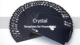  Presentation with simulation - Cool new slide deck with it is a simulation of a chance game backdrop and a tawny brown colored foreground