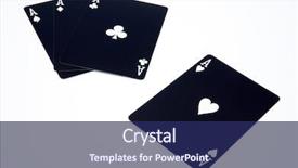  Presentation with simulation - Beautiful slides featuring it is a simulation of a chance game backdrop and a navy blue colored foreground