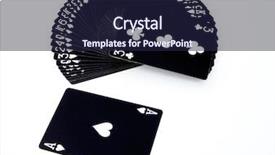  Presentation with simulation - Theme with it is a simulation of a chance game background and a wine colored foreground