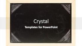  Presentation with words - Cool new PPT theme with it-is-an-empty-blackboard backdrop and a black colored foreground