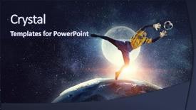  Presentation with game - Slide deck with it is game time mixed background and a wine colored foreground