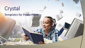  Presentation with i know - Slides having it is interesting to know background and a sky blue colored foreground