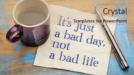  Presentation with bad - Colorful theme enhanced with it is just a bad backdrop and a coral colored foreground