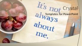  Presentation with personal development - Cool new PPT theme with it-is-not-always backdrop and a lemonade colored foreground