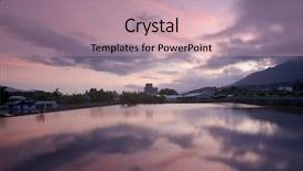  Presentation with paddy field - Colorful slide deck enhanced with it is paddy field full backdrop and a coral colored foreground