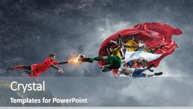  Presentation with social religion - Cool new theme with it is soocer game religion backdrop and a gray colored foreground